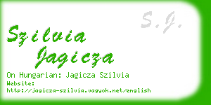 szilvia jagicza business card